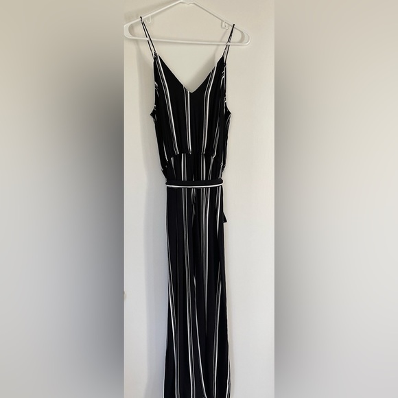 LOFT Striped Wide Leg Jumpsuit - Picture 3 of 8